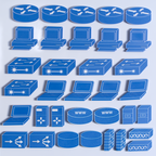 Whiteboard-Magnete Starter Kit – Netzwerkvisualisierung (34 pcs)