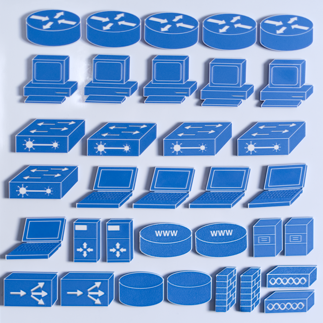 Whiteboard-Magnete Starter Kit – Netzwerkvisualisierung (34 pcs)